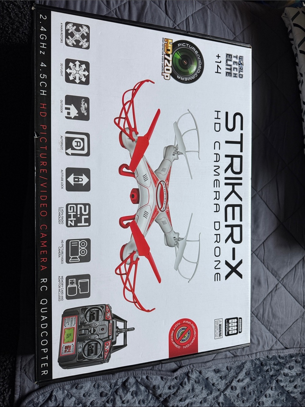 HD Camera Drone - White & Red